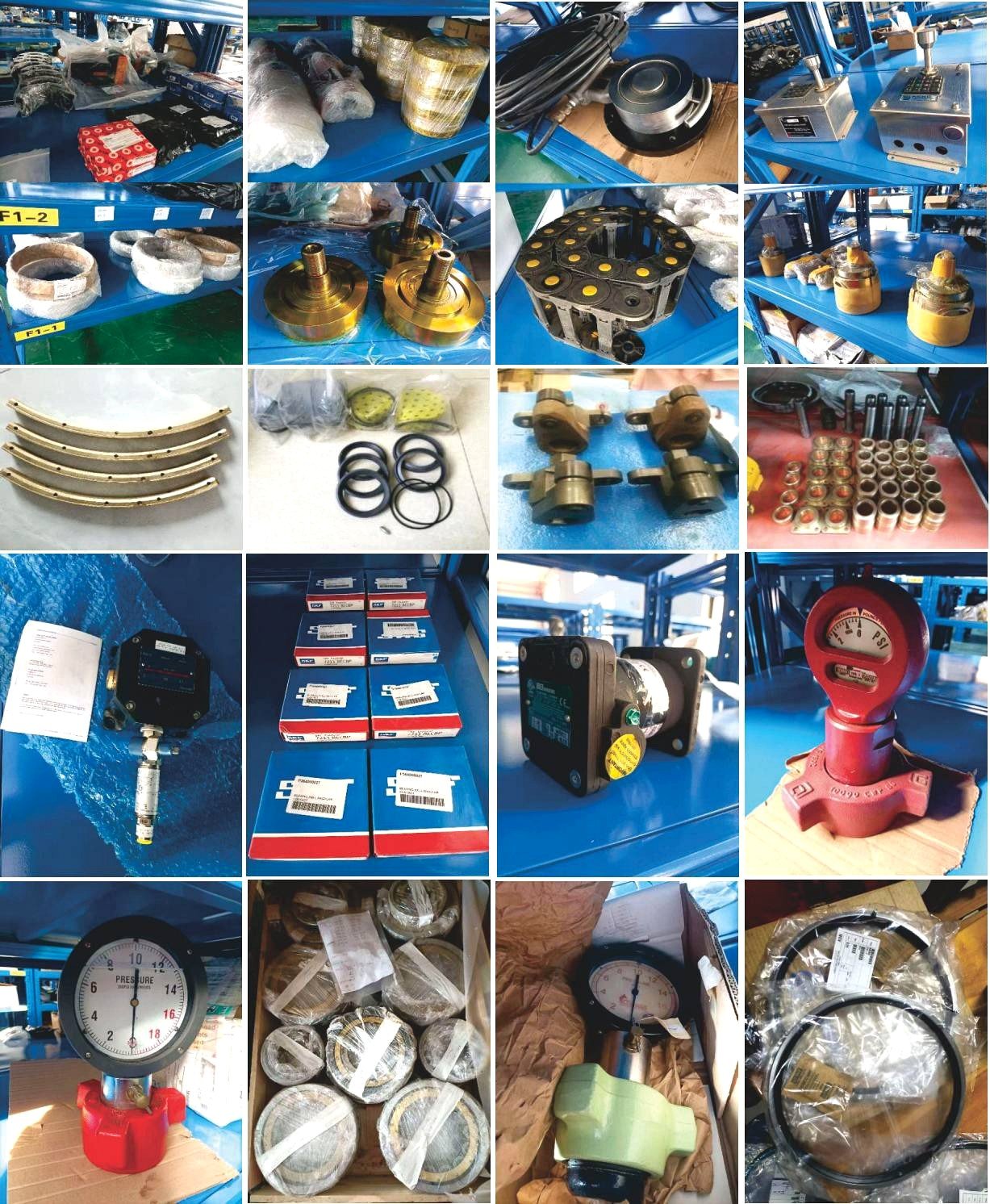 Drilling spare parts collage