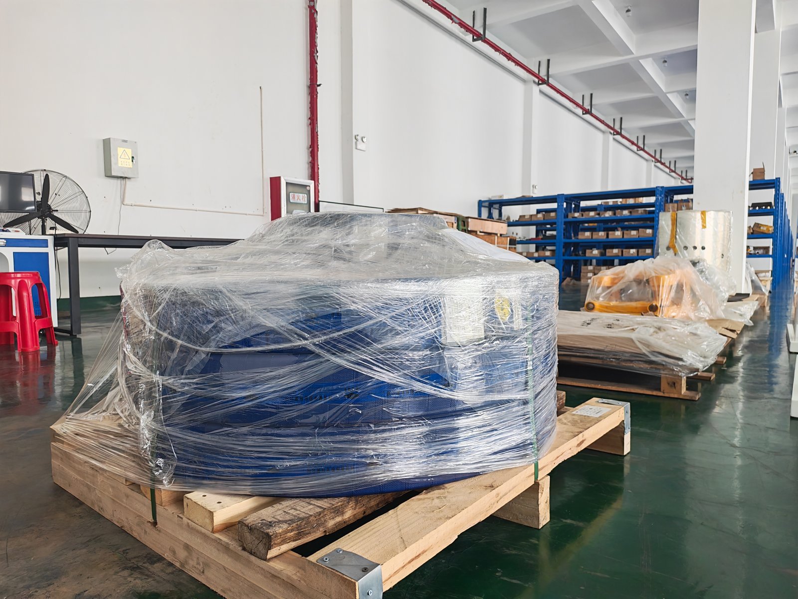 Equipment assemblies in storage